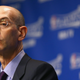 Adam Silver the NBA Commissioner talks to the media before the start of the Oklahoma City Thunder game against the Memphis Grizzlies in Game 4 of the Western Conference Quarterfinals during the 2014 NBA Playoffs at FedExForum on April 26, 2014 in Memphis, Tennessee.